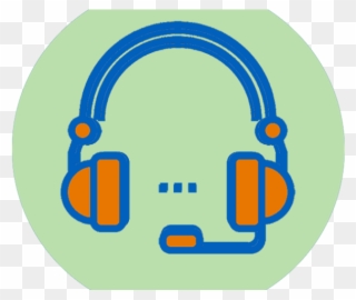 Headphone Clipart Kindergarten Center - Circle - Png Download