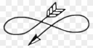 Infinity Sticker - Simbolo Infinito Con Flecha Clipart