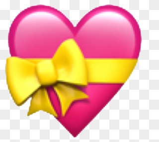 Hearts Emojis Emojisticker Emojiheart - Apple Heart Emoji Png Clipart