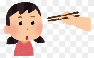 Do Not Point At Someone By Chopsticks - 指し 箸 イラスト Clipart