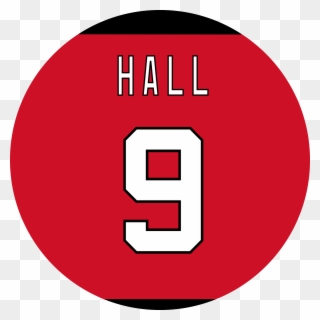 Taylor Hall Home Jersey By Puckstyle - Ice Hockey Clipart