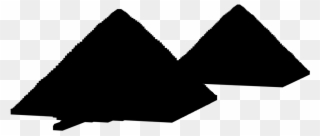 Pyramid Silhouette - Triangle Clipart