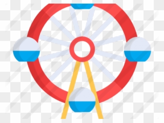 Ferris Wheel Clipart Transparent Background - Circle - Png Download