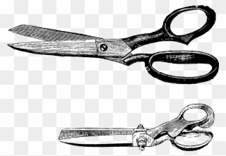 The Cutters' Practical Guide To The Cutting Of Ladies' - Iron Scissors Clipart