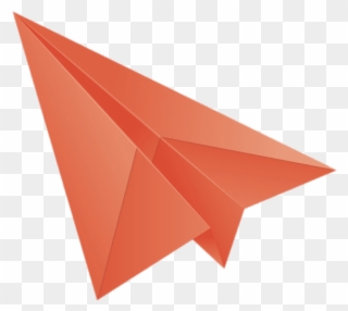 Download - Origami Paper Plane Simple Clipart