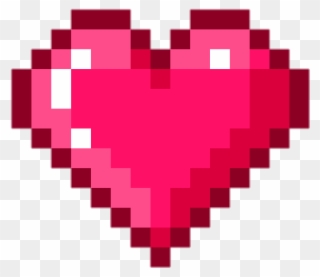 261 Images About Pngs On We Heart It - Pixel Heart Png Clipart