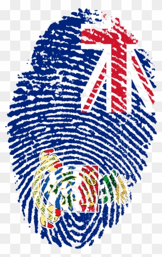 Cayman Islands Flag Fingerprint 662682 - Trinidad And Tobago Flags Clipart