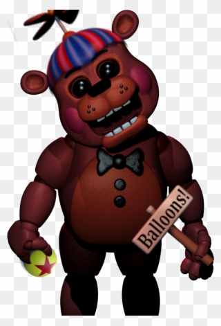 Carl The Circus Bear By Fredbeartheanimatron - Five Nights Of Freddy Png Clipart
