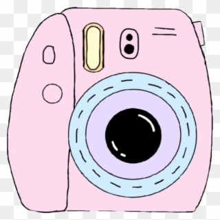 Polaroid Sticker - Pastel Camera Clipart Png Transparent Png