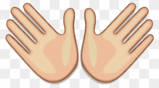 Hand Emoji Png - Open Hands Emoji Png Clipart