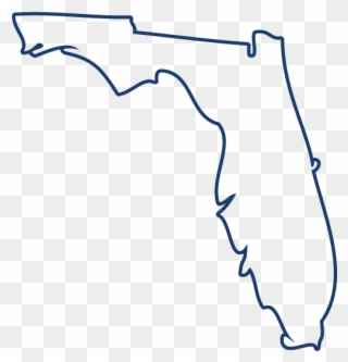 Florida - Florida State Outline Transparent Clipart