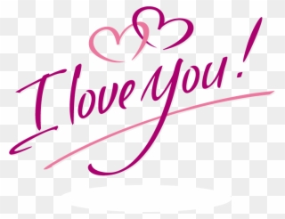 I Love You Text Vector Free Png Image File - Love You Word Art Clipart
