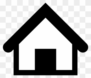 Cubby Space - House Icon Black Transparent Clipart