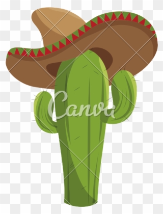 800 X 800 7 - Cactus With Mexican Hat Clipart