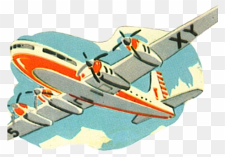 Vintage Clipart Aeroplane - Monoplane - Png Download