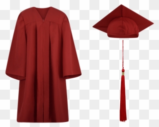 Graduation Cap And Gown Tassel - Cap And Gown Transparent Png Clipart