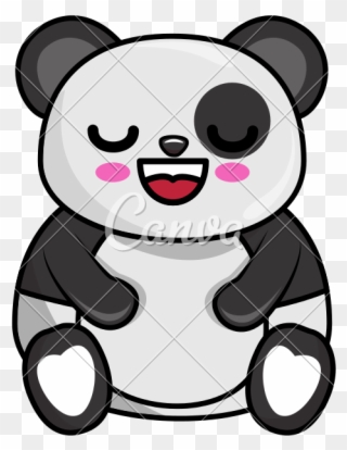 Drawn Bear Kawaii Panda Bear - Кольцо Детское Скочать С Пандами Clipart