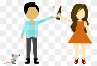 Somehow, Amid The Skyscrapers, Eucalyptus Cocktails - Cartoon Clipart