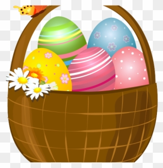 Happy Clipart Easter Egg - Easter Basket - Png Download