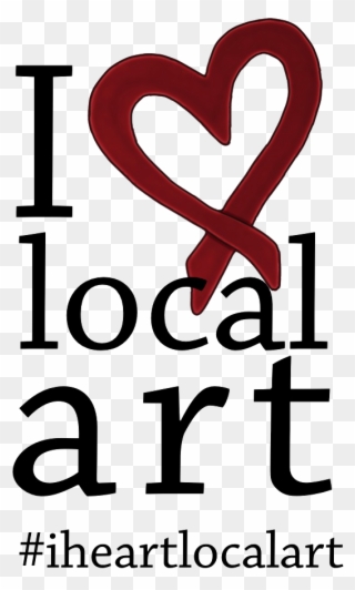 I Heart Local Art - Heart Clipart