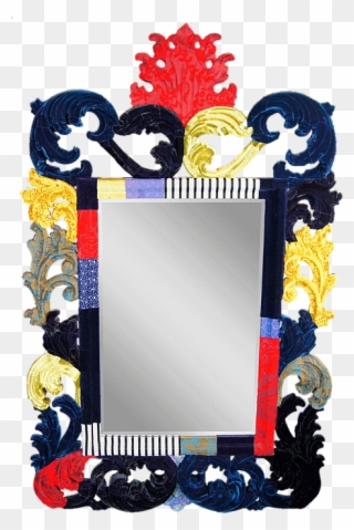 Red, Blue And Black - Picture Frame Clipart