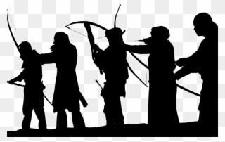 Download Png - Robin Hood And Merry Men Silhouette Clipart