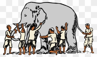 The Middle” Somewhere - Blind Men And The Elephant Clipart