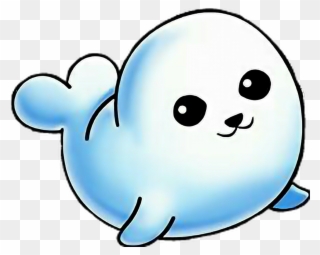 Seal Sticker - Cute Cartoon Baby Seal Clipart