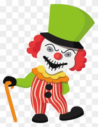 Clown Clipart Halloween - Clown Illustration Halloween - Png Download