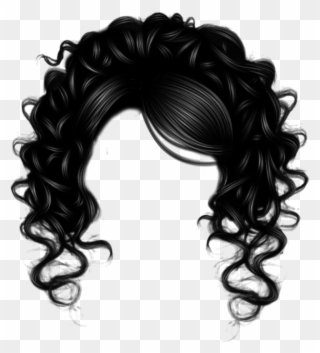 Cross Hairs Clip Art - Black Hair Transparent Background - Png Download