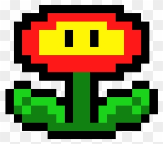 Super Mario Bros - Fire Flower Mario Png Clipart