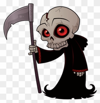 Click And Drag To Re-position The Image, If Desired - Little Grim Reaper Drawing Clipart