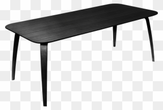 Gubi Dining Table - Gubi Rectangular Dining Table Black Clipart