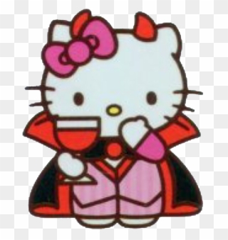Emo Scene, Awakening, Dark, Character, Gothic, Persona, - Hello Kitty Valentine Coloring Sheets Clipart