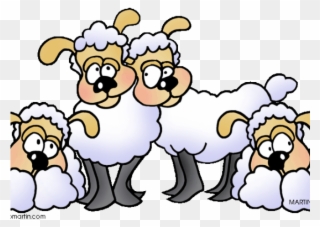 Herd Clipart Lost Sheep - Herd Of Sheeps Clipart - Png Download