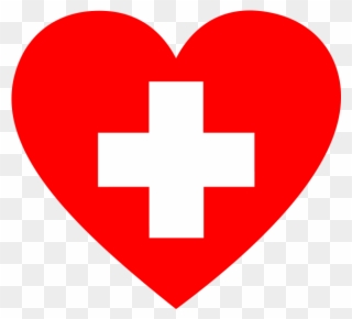 First Aid Heart Png Icon - Cross Clipart
