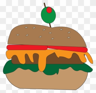 Ummmm Cheeseburger - Fast Food Clipart