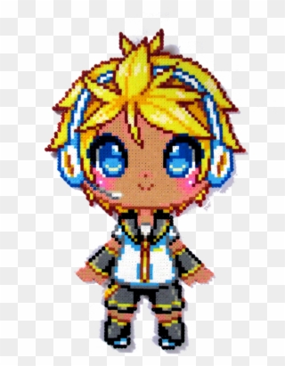 Thought I Would Also Upload A Clean Version Of The - Rin Kagamine Perler Bead Clipart