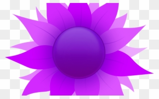 Free Purple Sunflower Cliparts, Download Free Clip - Circle - Png Download