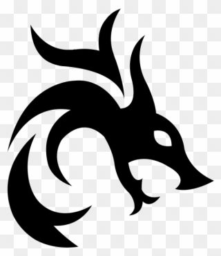 Rising Dragon Logo Clipart