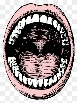 Clipart - Open Mouth - Screaming Mouth Png Transparent
