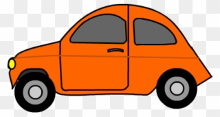 Driving Clipart Orange Car - Girl In Car Clipart - Png Download
