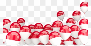 Indonesia Flag Balloons Clipart