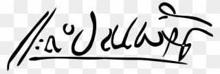 Afonso De Albuquerque Signature - Calligraphy Clipart