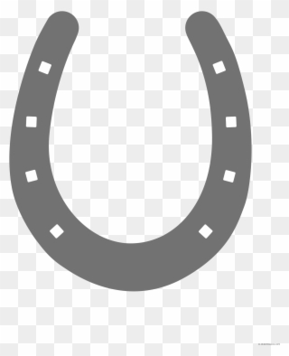 Black And White Horseshoe Clipart - Horse Shoe Clipart Png Transparent Png