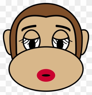 Ape Chimpanzee Primate Monkey Cartoon Free Commercial - Crying Monkey Emoji Clipart