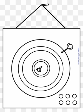 Board Lineart Sweet - Circle Clipart