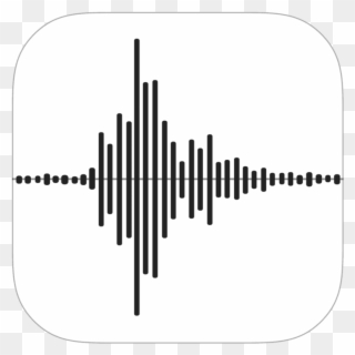 Voice Memos Icon - Iphone Voice Recorder Icon Clipart