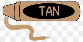 Tan Crayon Clip Art - Tan Crayon Clipart - Png Download