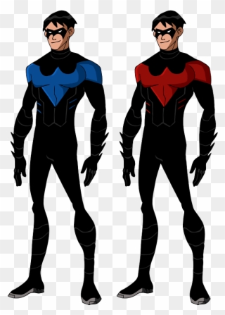 Nightwing Cartoon Png - Nightwing Transparent Young Justice Clipart